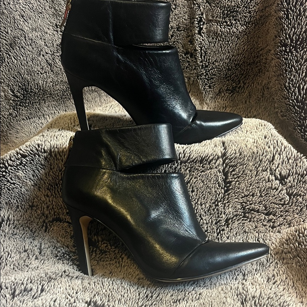 BCBGeneration Sleek Black Ankle Booties